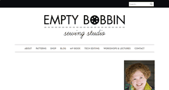 Desktop Screenshot of emptybobbinsewing.com